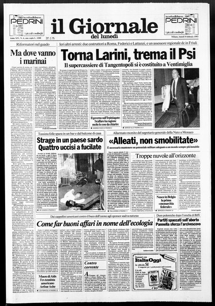 Il giornale del lunedi